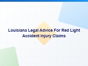 Louisiana Red Light Accident Injury Claims Analysis