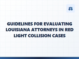 How to Evaluate Louisiana Attorneys for Red Light Collisions